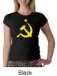 Russian Shirt Hammer and Sickle USSR Ladies Crew Neck Shirt