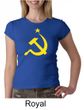 Russian Shirt Hammer and Sickle USSR Ladies Crew Neck Shirt