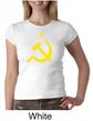 Russian Shirt Hammer and Sickle USSR Ladies Crew Neck Shirt
