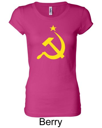 Russian Shirt Hammer and Sickle USSR Ladies Longer Length Shirt