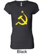 Russian Shirt Hammer and Sickle USSR Ladies Longer Length Shirt