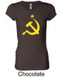 Russian Shirt Hammer and Sickle USSR Ladies Longer Length Shirt