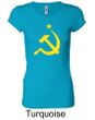 Russian Shirt Hammer and Sickle USSR Ladies Longer Length Shirt