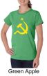 Russian Shirt Hammer and Sickle USSR Ladies Organic T-shirt