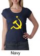 Russian Shirt Hammer and Sickle USSR Ladies Scoop Neck Shirt