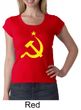 Russian Shirt Hammer and Sickle USSR Ladies Scoop Neck Shirt