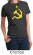 Russian Shirt Hammer and Sickle USSR Ladies T-shirt