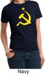 Russian Shirt Hammer and Sickle USSR Ladies T-shirt