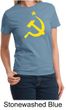 Russian Shirt Hammer and Sickle USSR Ladies T-shirt