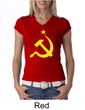 Russian Shirt Hammer and Sickle USSR Ladies V-neck Shirt