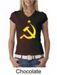 Russian Shirt Hammer and Sickle USSR Ladies V-neck Shirt