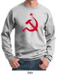 Russian Sweatshirt Hammer and Sickle Red Print Adult Sweat Shirt