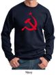 Russian Sweatshirt Hammer and Sickle Red Print Adult Sweat Shirt