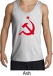 Russian Tank Hammer and Sickle Red Print Adult Tanktop