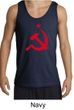 Russian Tank Hammer and Sickle Red Print Adult Tanktop