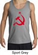 Russian Tank Hammer and Sickle Red Print Adult Tanktop
