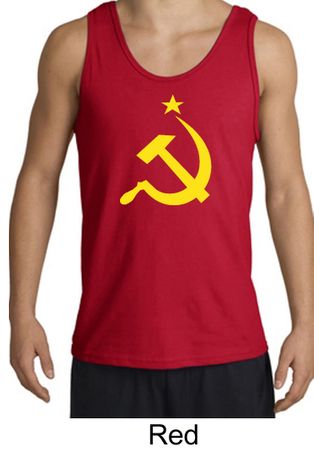 Russian Tank Top Hammer and Sickle USSR Adult Tanktop
