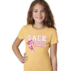 Sack Breast Cancer Girls Shirt