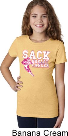 Sack Breast Cancer Girls Shirt