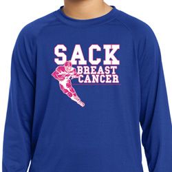Sack Breast Cancer Kids Dry Wicking Long Sleeve Shirt