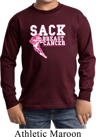 Sack Breast Cancer Kids Long Sleeve Shirt