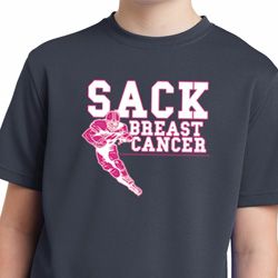 Sack Breast Cancer Kids Moisture Wicking Shirt
