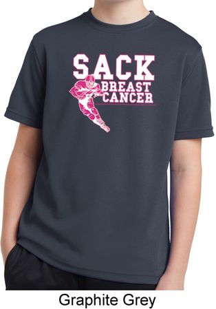 Sack Breast Cancer Kids Moisture Wicking Shirt