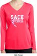 Sack Breast Cancer Ladies Dry Wicking Long Sleeve Shirt