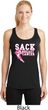 Sack Breast Cancer Ladies Dry Wicking Racerback Tank Top