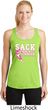 Sack Breast Cancer Ladies Dry Wicking Racerback Tank Top