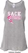 Sack Breast Cancer Ladies Flowy Racerback Tanktop