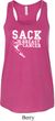 Sack Breast Cancer Ladies Flowy Racerback Tanktop