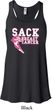 Sack Breast Cancer Ladies Flowy Racerback Tanktop