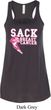 Sack Breast Cancer Ladies Flowy Racerback Tanktop