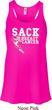 Sack Breast Cancer Ladies Flowy Racerback Tanktop