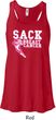 Sack Breast Cancer Ladies Flowy Racerback Tanktop