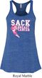 Sack Breast Cancer Ladies Flowy Racerback Tanktop