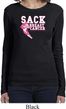 Sack Breast Cancer Ladies Long Sleeve Shirt