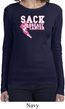 Sack Breast Cancer Ladies Long Sleeve Shirt