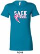 Sack Breast Cancer Ladies Longer Length Shirt