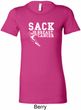 Sack Breast Cancer Ladies Longer Length Shirt