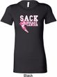 Sack Breast Cancer Ladies Longer Length Shirt