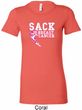 Sack Breast Cancer Ladies Longer Length Shirt
