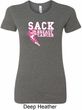 Sack Breast Cancer Ladies Longer Length Shirt