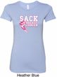 Sack Breast Cancer Ladies Longer Length Shirt