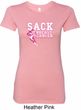 Sack Breast Cancer Ladies Longer Length Shirt