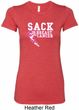 Sack Breast Cancer Ladies Longer Length Shirt