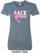 Sack Breast Cancer Ladies Longer Length Shirt