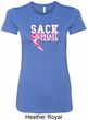 Sack Breast Cancer Ladies Longer Length Shirt