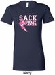 Sack Breast Cancer Ladies Longer Length Shirt